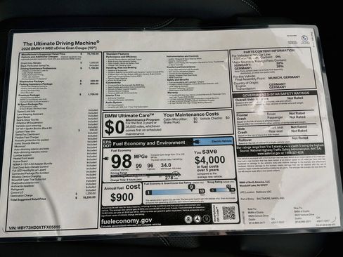 New 2026 BMW i4 M60 w/ Premium Package AWD/4WD image 49