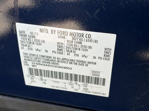 Used 2016 Ford Explorer 4WD Police Interceptor w/ Cargo Wiring Upfit Package image 19