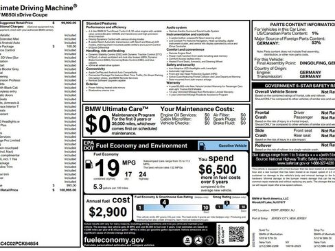 Used 2023 BMW M850i xDrive Coupe w/ Driving Assistance Package image 1