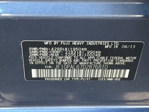 Used 2013 Subaru Impreza 2.0i Sport Premium w/ Popular Pkg 1 image 25