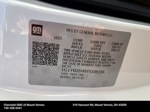 New 2026 Chevrolet Corvette Stingray Preferred Cpe w/ 2LT image 28