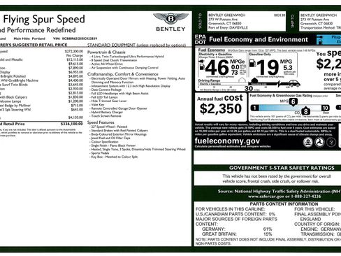 New 2025 Bentley Flying Spur Plug-In Hybrid image 30