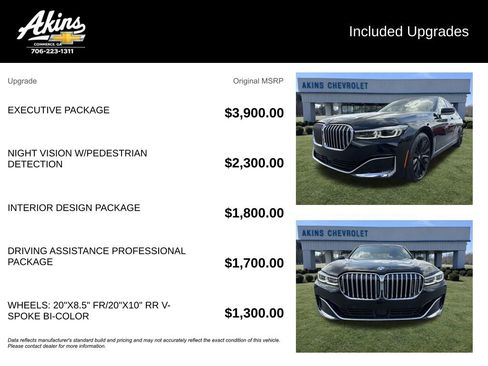 Used 2020 BMW 750i xDrive w/ Executive Package AWD/4WD image 5