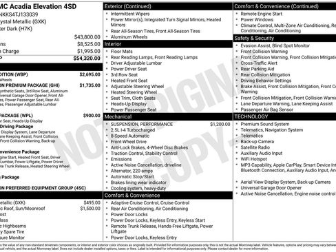 Used 2026 GMC Acadia Elevation w/ Black Edition FWD image 48