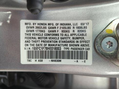 Used 2017 Honda Civic EX-L image 15