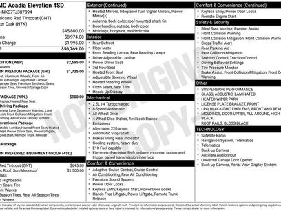 New 2026 GMC Acadia Elevation w/ Black Edition