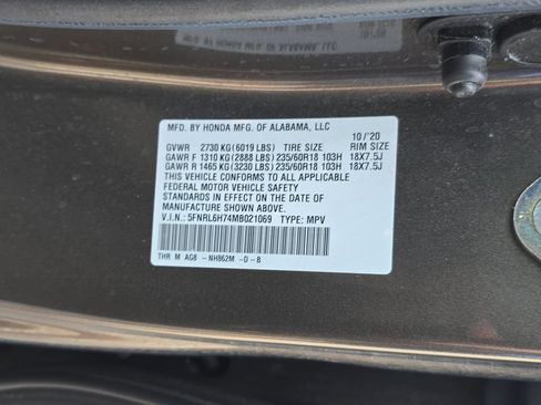Used 2021 Honda Odyssey EX-L image 37