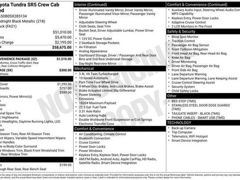 Used 2025 Toyota Tundra SR5 w/ SR5 Convenience Package AWD/4WD image 12
