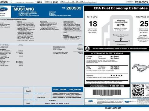 Used 2012 Ford Mustang GT Premium w/ HID Headlamps & Security Pkg RWD image 23