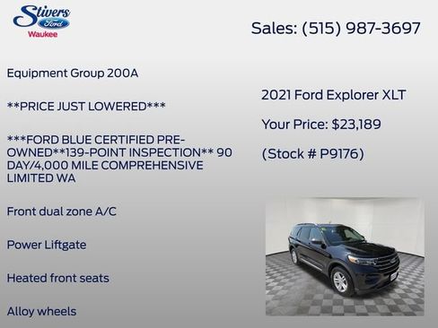 Used 2021 Ford Explorer XLT AWD/4WD image 8