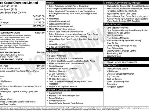 Used 2024 Jeep Grand Cherokee Limited w/ Luxury Tech Group II AWD/4WD image 2