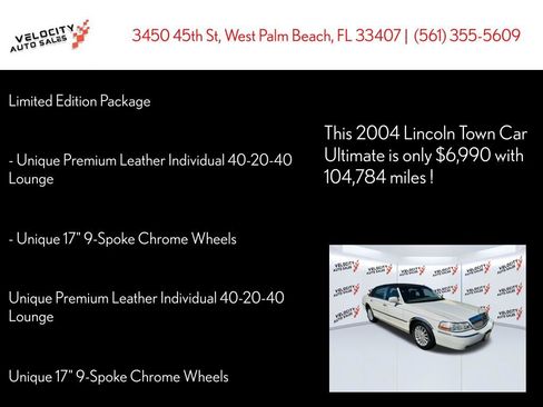 Used 2004 Lincoln Town Car Ultimate RWD image 20