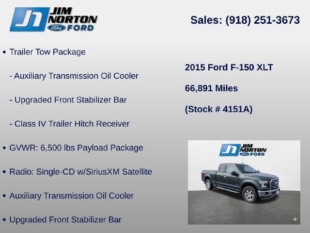 Used 2015 Ford F150 XLT w/ Equipment Group 302A Luxury AWD/4WD image 8