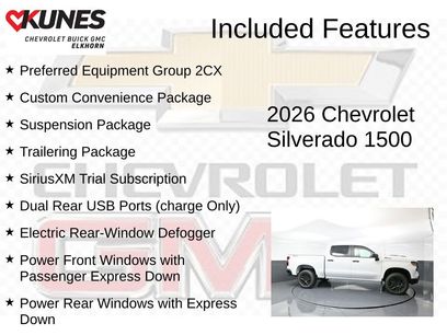 New 2026 Chevrolet Silverado 1500 Custom Trail Boss