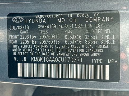 Used 2018 Hyundai Kona SE image 29