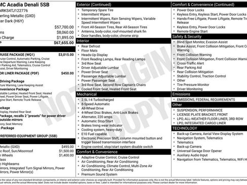 New 2026 GMC Acadia Denali w/ Super Cruise Package image 6