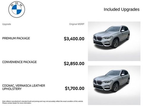 Used 2019 BMW X3 xDrive30i w/ Premium Package AWD/4WD image 3
