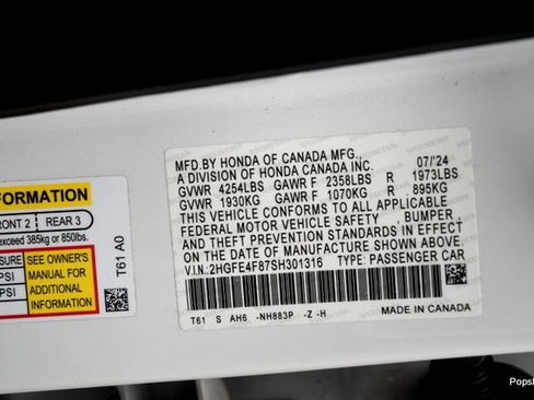 Used 2025 Honda Civic Sport image 21