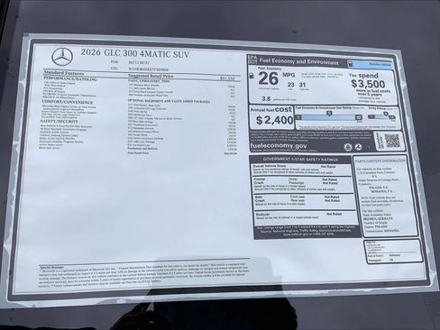 New 2026 Mercedes-Benz GLC 300 4MATIC image 26