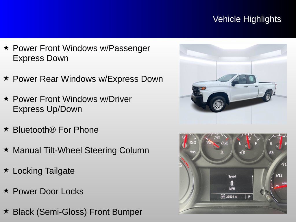 Used 2020 Chevrolet Silverado 1500 W/T w/ Trailering Package AWD/4WD image 16