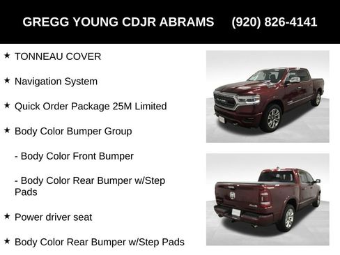 Used 2022 RAM 1500 Limited w/ Body Color Bumper Group AWD/4WD image 7