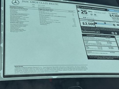 New 2026 Mercedes-Benz CLA 35 AMG AMG CLA 35 image 28