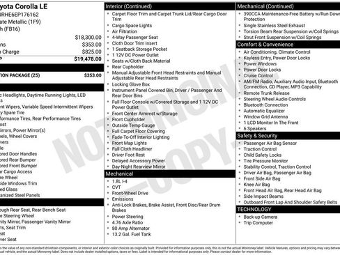 Used 2014 Toyota Corolla LE w/ Protection Package FWD image 6
