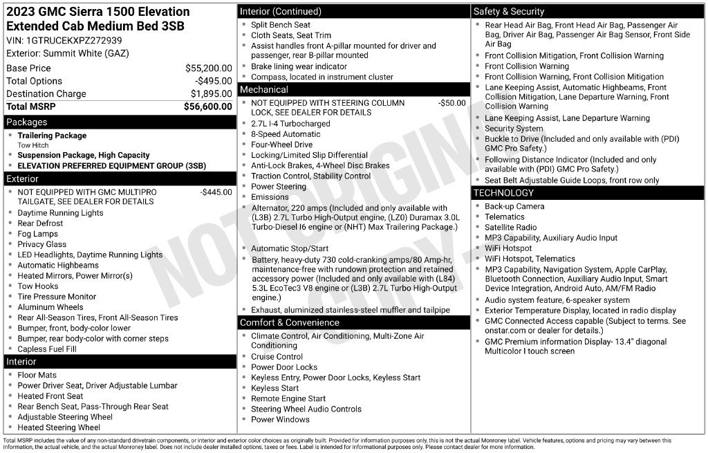 Certified 2023 GMC Sierra 1500 Elevation AWD/4WD image 10