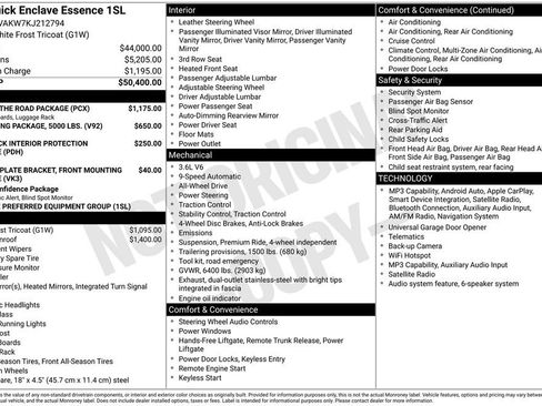 Used 2019 Buick Enclave Essence w/ LPO, Hit The Road Package AWD/4WD image 4