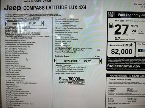 Used 2024 Jeep Compass Latitude AWD/4WD image 25