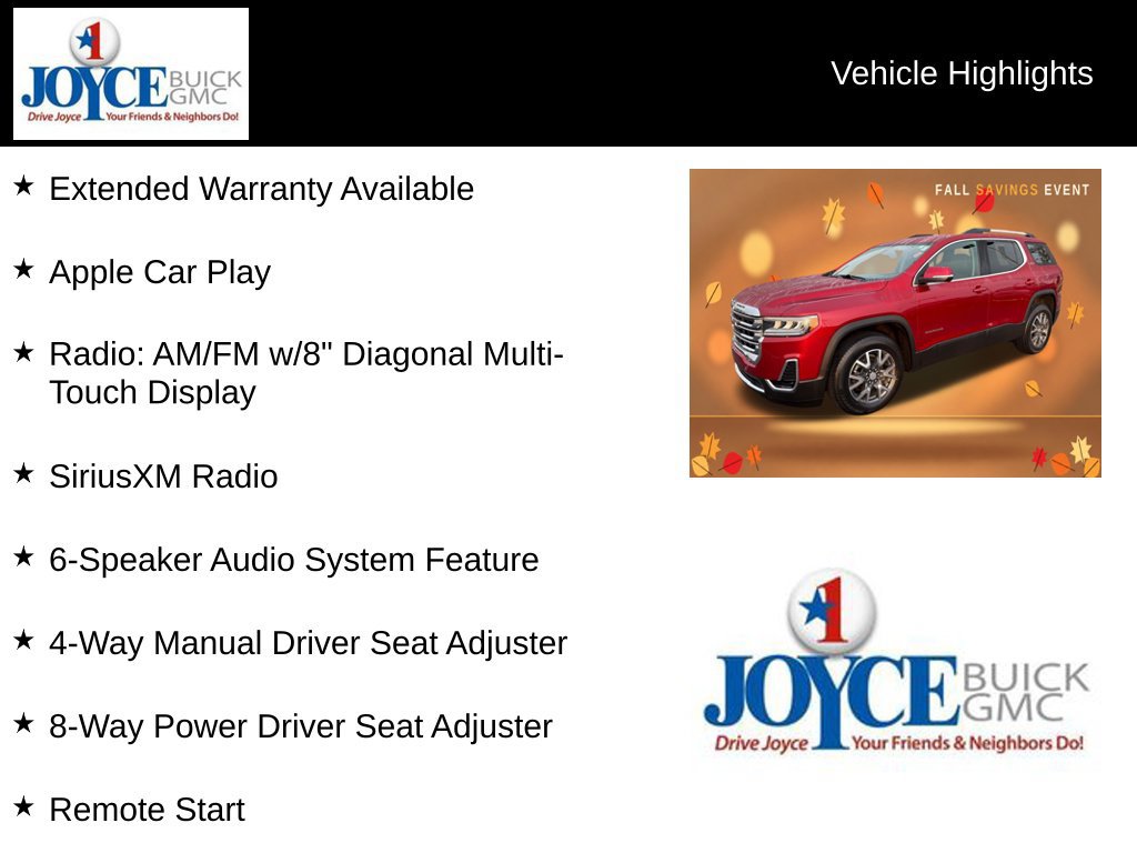 Certified 2023 GMC Acadia SLE w/ Driver Convenience Package AWD/4WD image 25