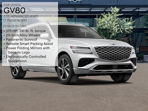 New 2026 Genesis GV80 3.5T Advanced AWD/4WD image 3