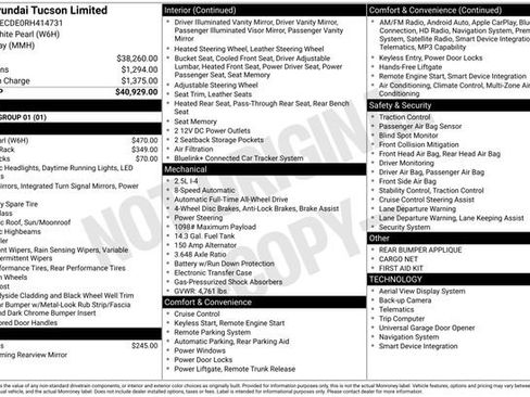 Used 2024 Hyundai Tucson Limited AWD/4WD image 4