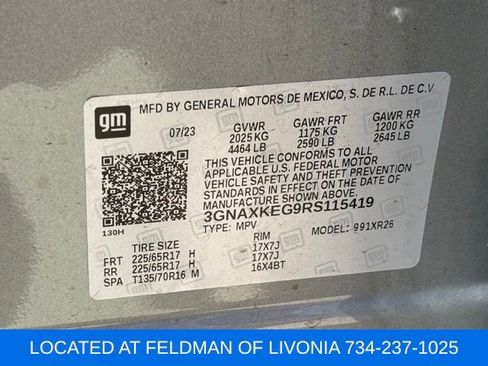 Used 2024 Chevrolet Equinox LT w/ LPO, Floor Liner Package FWD image 10