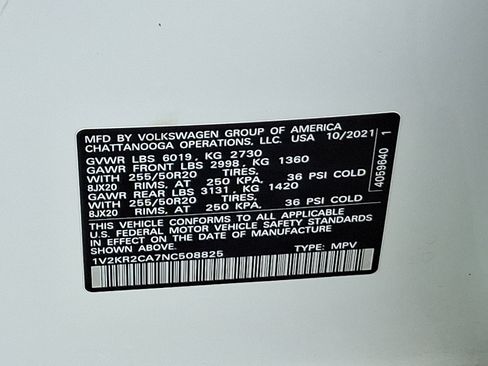 Certified 2022 Volkswagen Atlas SE w/ Panoramic Sunroof Package image 25