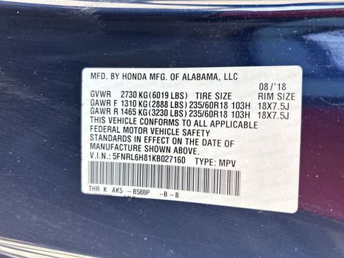 Used 2019 Honda Odyssey Touring image 2