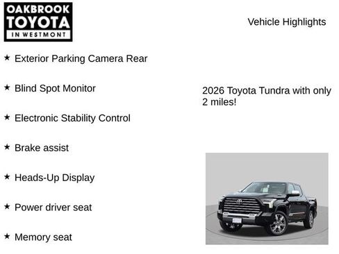 New 2026 Toyota Tundra Capstone AWD/4WD image 7