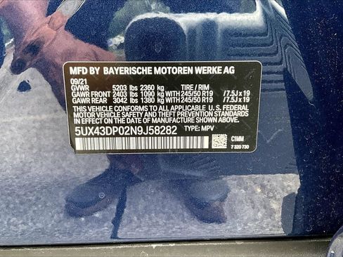 Used 2022 BMW X3 sDrive30i w/ Premium Package RWD image 16