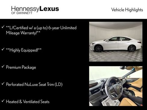 Used 2025 Lexus ES 350 w/ Premium Package FWD image 12