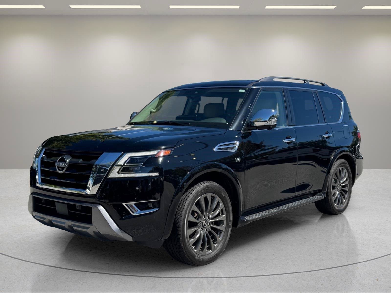 Used 2021 Nissan Armada Platinum w/ Captain's Chairs Package RWD image 1