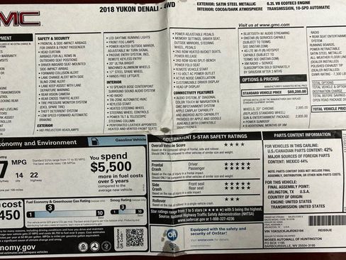 Used 2018 GMC Yukon Denali w/ Open Road Package image 21