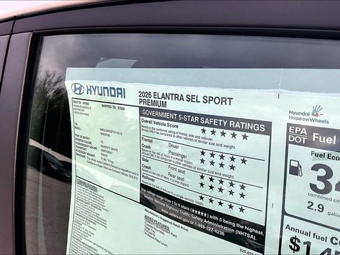 New 2026 Hyundai Elantra SEL Sport Premium FWD image 14