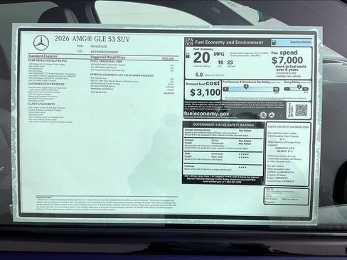 New 2026 Mercedes-Benz GLE 53 AMG GLE 53 AMG image 13