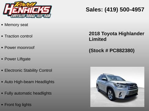 Used 2018 Toyota Highlander Limited AWD/4WD image 23