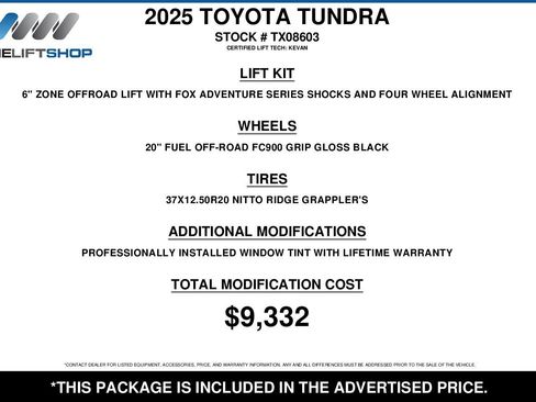 Used 2025 Toyota Tundra 1794 Edition AWD/4WD image 2