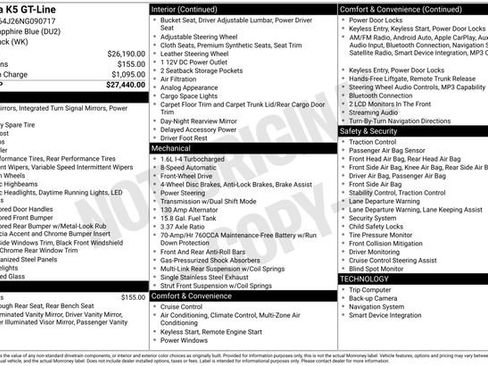 Certified 2022 Kia K5 GT-Line FWD image 14