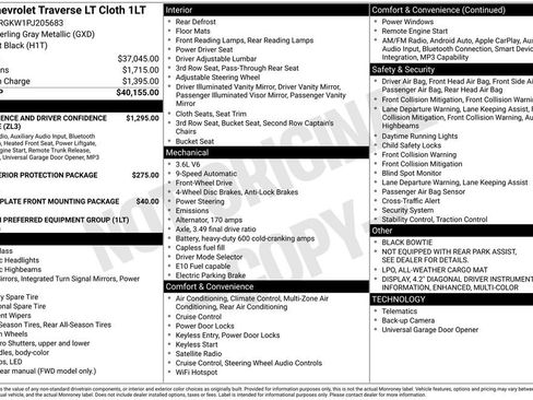 Used 2023 Chevrolet Traverse LT FWD image 1
