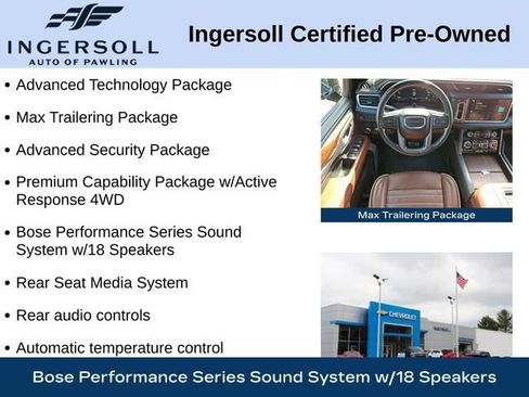 Used 2024 GMC Yukon XL Denali Ultimate w/ LPO, Floor Liner Package AWD/4WD image 12