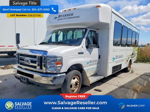 Used 2019 Ford E-450 and Econoline 450 Super Duty w/ Shuttle Bus Prep Package RWD image 1