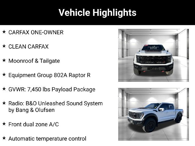 Used 2023 Ford F150 Raptor w/ Equipment Group 802A Raptor R AWD/4WD image 2